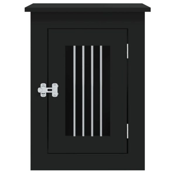 vidaXL Nábytková prepravka pre psa čierna 45x62x59 cm kompozitné drevo – Obrázok 7