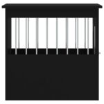 vidaXL Nábytková prepravka pre psa čierna 45x62x59 cm kompozitné drevo – Obrázok 8