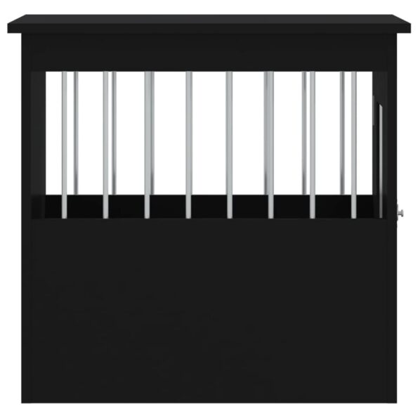 vidaXL Nábytková prepravka pre psa čierna 45x62x59 cm kompozitné drevo – Obrázok 8