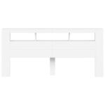 vidaXL Čelo s LED biele 220x18,5x103,5 cm kompozitné drevo – Obrázok 6