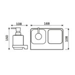 Nimco Dávkovač s pohárkem na kartáčky – Obrázok 3