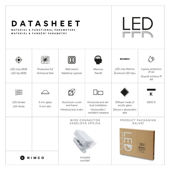 Nimco LED zrcadlo 1400x700 – Obrázok 4