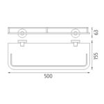 Nimco Police s ohrádkou, 50 cm – Obrázok 2