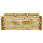 vidaXL Vyvýšený záhradný záhon, impregnovaná borovica 120x120x40cm – Obrázok 2