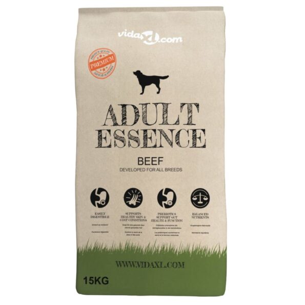 vidaXL Prémiové suché krmivo pre psov Adult Essence Beef 15 kg – Obrázok 5
