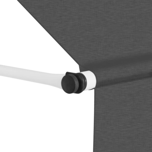 vidaXL Ručne zaťahovacia markíza 350 cm antracitová – Obrázok 2