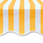 vidaXL Tieniaca plachta na markízu, plátená, oranžovo biela 3,5x2,5 m – Obrázok 4