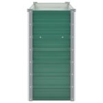 vidaXL Vyvýšený záhradný záhon, pozinkovaná oceľ 160x40x77 cm, zelený – Obrázok 6