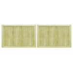 vidaXL Záhradné bráničky 2 ks, impregnovaná borovica 300x100 cm