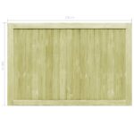 vidaXL Záhradné bráničky 2 ks, impregnovaná borovica 300x100 cm – Obrázok 7