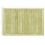 vidaXL Záhradné bráničky 2 ks, impregnovaná borovica 300x100 cm – Obrázok 8