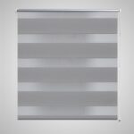 Roleta vzor zebra, 120 x 230 cm, sivá
