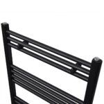 Čierny rebríkový radiátor na centrálne vykurovanie, rovný 500x1160 mm – Obrázok 3