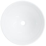 vidaXL Umývadlo biele 28x28x10 cm keramické – Obrázok 6