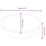 vidaXL Umývadlo biele 28x28x10 cm keramické – Obrázok 8