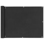 vidaXL Balkónová markíza z oxfordskej tkaniny, 90x400 cm, antraciová