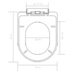 vidaXL WC sedadlo, pomalé sklápanie, rýchloupínacie, čierne – Obrázok 9