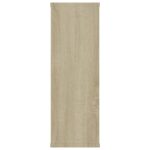 vidaXL Nástenné police, dub sonoma 104x20x58,5 cm, kompozitné drevo – Obrázok 5