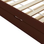 vidaXL Rám rozkladacej pohovky tmavohnedý 90x200 cm borovicové drevo – Obrázok 7