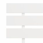 vidaXL Posteľný rám, biely, borovicový masív 140x200 cm – Obrázok 6