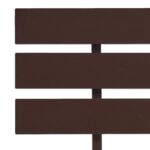 vidaXL Posteľný rám, tmavohnedý, borovicový masív 100x200 cm – Obrázok 5