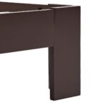 vidaXL Posteľný rám, tmavohnedý, borovicový masív 100x200 cm – Obrázok 6