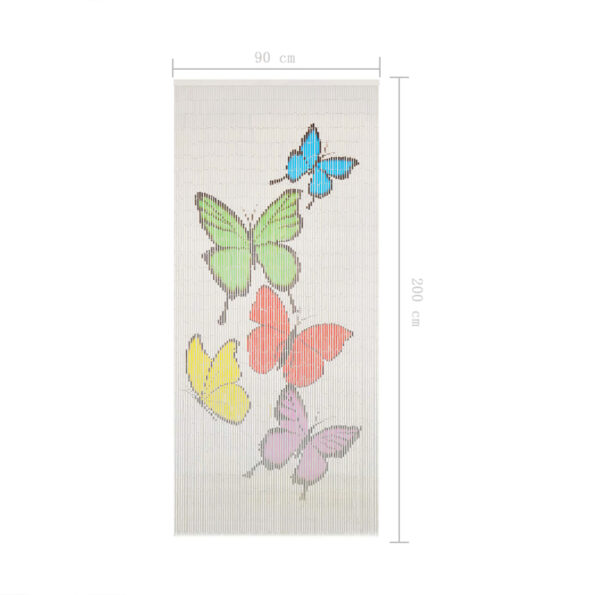 vidaXL Bambusový záves proti hmyzu do dverí 90x200 cm – Obrázok 6