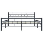 vidaXL Posteľný rám, čierny, oceľ 140x200 cm – Obrázok 5