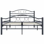 vidaXL Posteľný rám, čierny, oceľ 120x200 cm – Obrázok 5