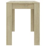 vidaXL Jedálenský stôl dub sonoma 120x60x76 cm drevotrieska – Obrázok 5