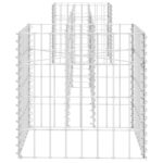 vidaXL Gabiónový kvetináč v tvare H, oceľový drôt 260x40x40 cm – Obrázok 3