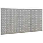 vidaXL Nástenné závesné panely na náradie 3 ks 40x58 cm oceľové – Obrázok 3