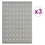 vidaXL Nástenné závesné panely na náradie 3 ks 40x58 cm oceľové – Obrázok 4