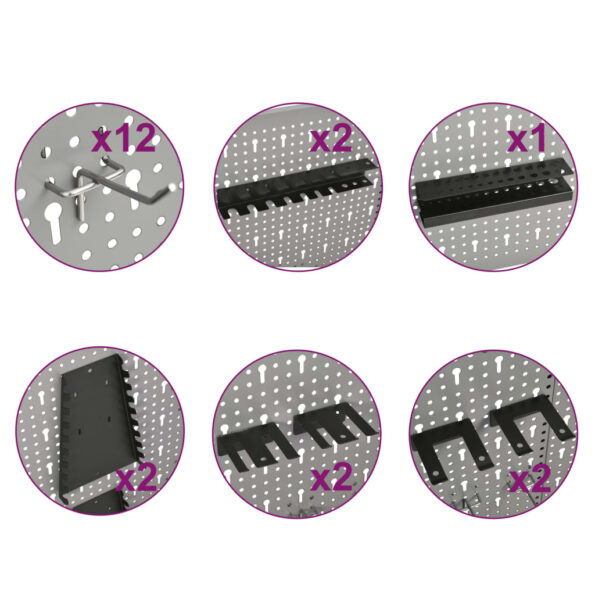 VXL8719883735825_g_en_hd_8.jpg vidaXL Nástenné závesné panely na náradie 4 ks 40x58 cm oceľové – Obrázok 9
