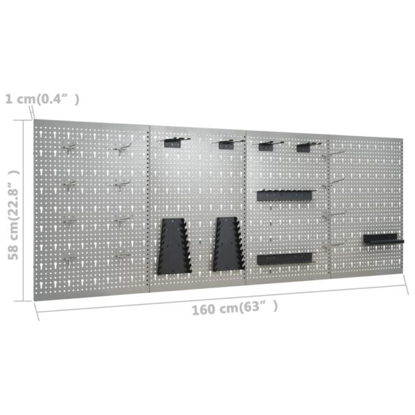 VXL8719883735825_g_en_hd_9.jpg vidaXL Nástenné závesné panely na náradie 4 ks 40x58 cm oceľové – Obrázok 10