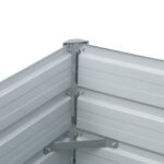 vidaXL Vyvýšený záhradný záhon, pozinkovaná oceľ 320x40x45 cm, zelený – Obrázok 6