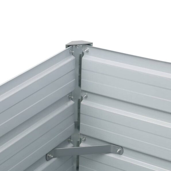 vidaXL Vyvýšený záhradný záhon, pozinkovaná oceľ 320x40x45 cm, zelený – Obrázok 6