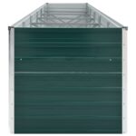 vidaXL Vyvýšený záhradný záhon, pozinkovaná oceľ 480x80x77 cm, zelený – Obrázok 5