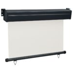 vidaXL Bočná markíza na balkón 100x250 cm, krémová – Obrázok 3