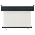 vidaXL Bočná markíza na balkón 100x250 cm, krémová – Obrázok 4