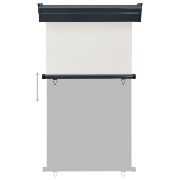 vidaXL Bočná markíza na balkón 100x250 cm, krémová – Obrázok 5