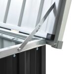 vidaXL Záhradný úložný box antracitový 171x99x93 cm – Obrázok 7