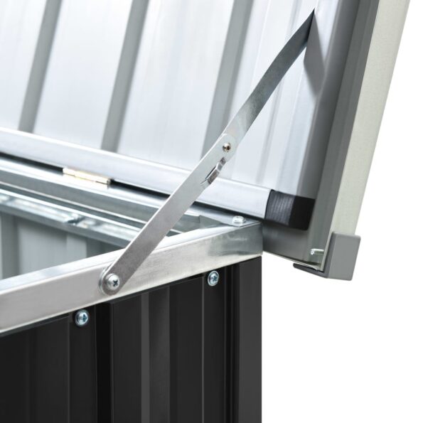 vidaXL Záhradný úložný box antracitový 171x99x93 cm – Obrázok 7