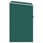 vidaXL Záhradná kôlňa zelená 87x98x159 cm pozinkovaná oceľ – Obrázok 4