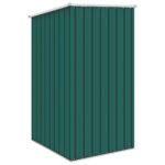 vidaXL Záhradná kôlňa zelená 87x98x159 cm pozinkovaná oceľ – Obrázok 5