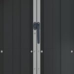 vidaXL Záhradná kôlňa antracitová 116x45x175 cm pozinkovaná oceľ – Obrázok 3