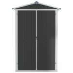 vidaXL Záhradná kôlňa antracitová 116x45x175 cm pozinkovaná oceľ – Obrázok 5