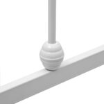 vidaXL Posteľný rám biely 100x200 cm kovový – Obrázok 5