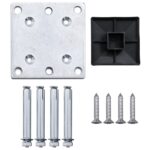 vidaXL Záhradný plot, WPC 175x105 cm, sivý – Obrázok 7