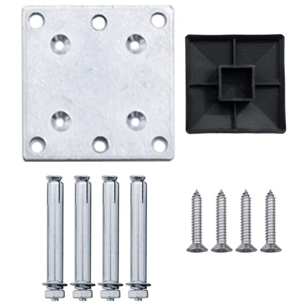 vidaXL Záhradný plot, WPC 175x105 cm, sivý – Obrázok 7